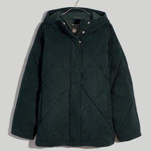 Madewell Corduroy Holland Quilted Puffer Parka — M